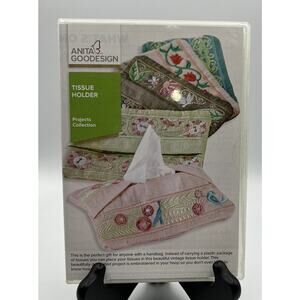 Crafts Embroidery Machine Design Anita Goodesign Tissue Holder PROJ46 New
